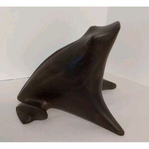 Frog Mexican Hand Carved Frog‎ Wood Grain Handmade Folk Art Sculpture